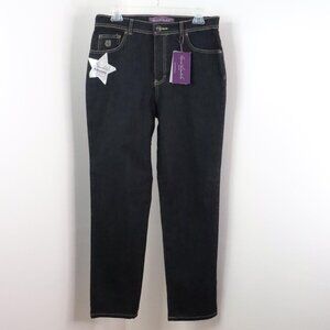 New Gloria Vanderbilt Amanda Women's 10 Avg Classic Stretch Sparkle Denim Jeans